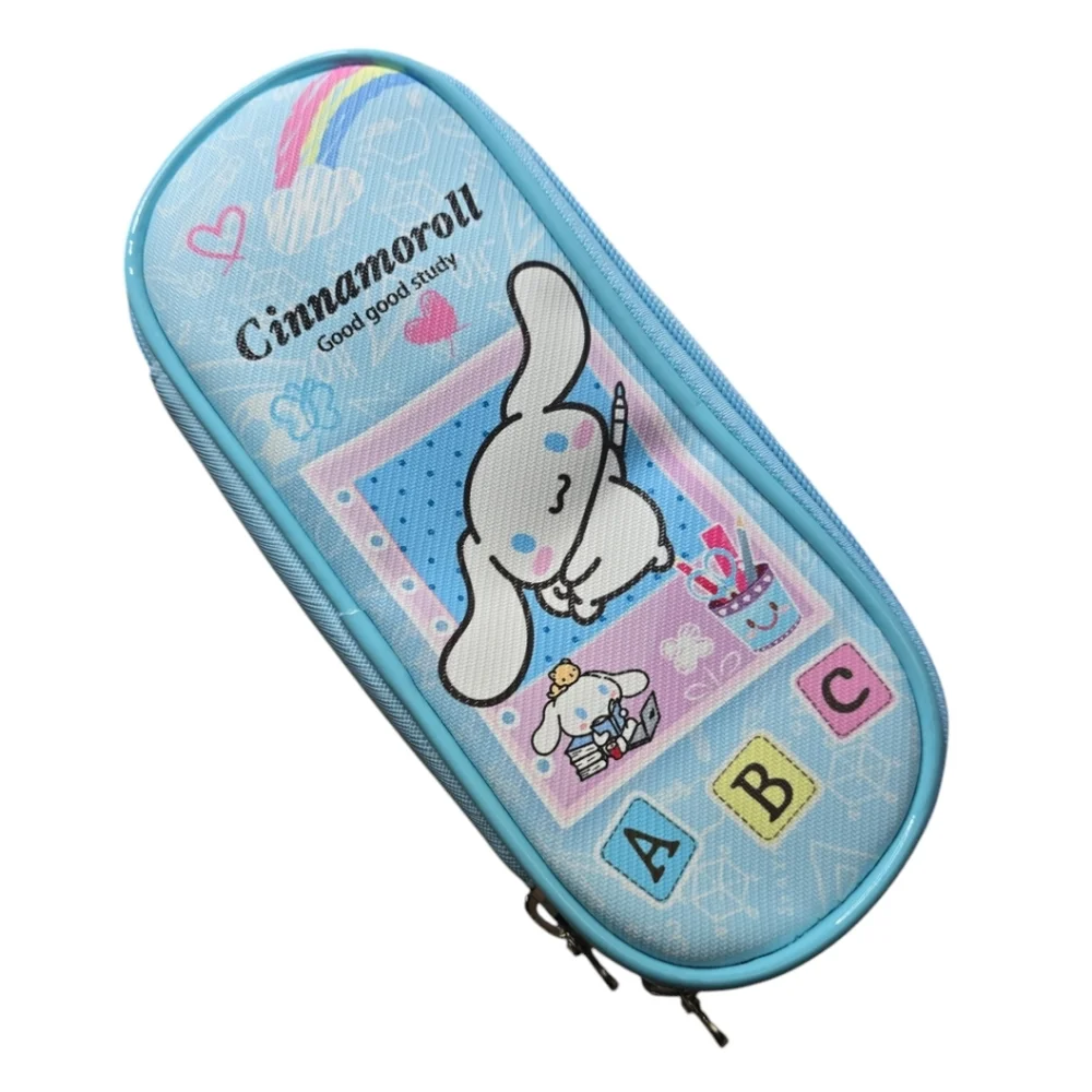 Cinnamoroll Blue Pencil Case with ABC Design